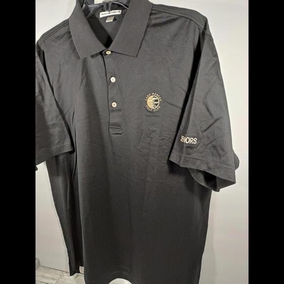 Peter Millar Golf Polo Men's Size Large Blue Shirt Lake Merced GC Embroidered - Picture 3 of 6